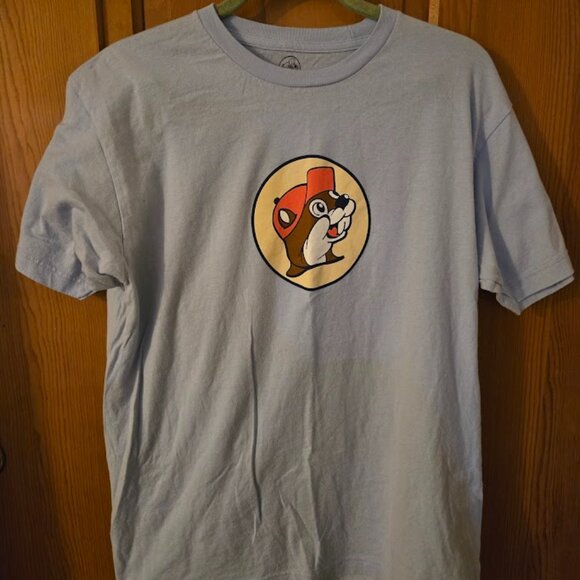 Buc-ee's Adult Large blue tee 100% Cotton South Carolina Living my best life - Picture 1 of 6